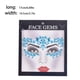 thumbnail image 4 of Seitruly DIY ojo cuerpo cara cuentas Rhinestone autoadhesivo pegatinas impermeable cristal ceja elegante uñas fiesta Festival maquillaje Tratamientos faciales Azul Seitruly CE013630-06B, 4 of 6