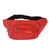 Unique Bargains 1 Pc Breathable Running Belt Multi-layer Fanny Pack for Sports to Carry Phone Keys Red