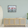 thumbnail image 2 of Stupell Industries Flamingos in Lagoon Impressionist Style Painting Luster Gray Floating Framed Canvas Print Wall Art, Design by Paul Brent, 2 of 8