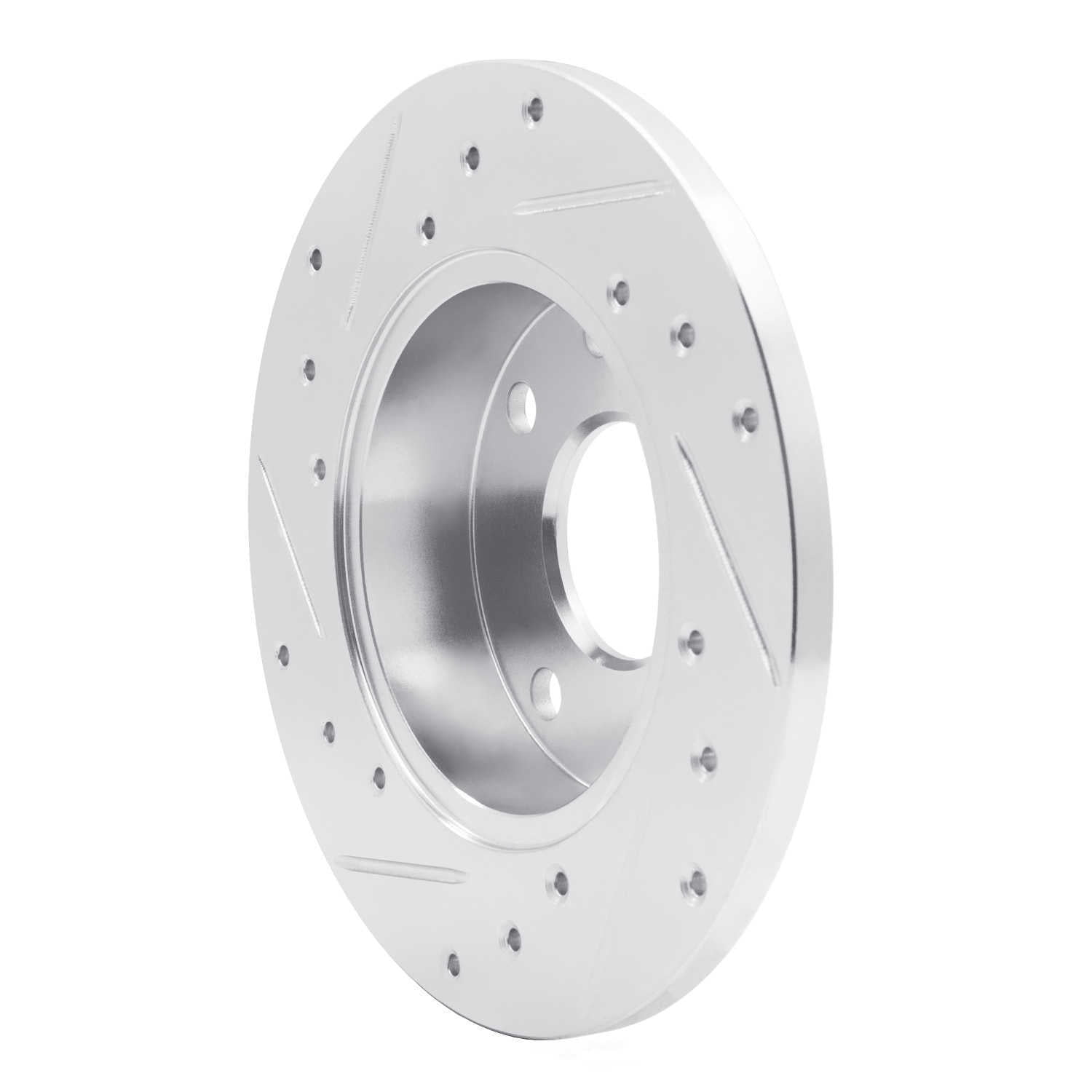 Dynamic Friction Company 631-47001R DFC Brake Rotor - Drilled And Slotted - Silver