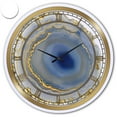 thumbnail image 1 of Designart 'Golden Water Agate' Oversized Fashion Wall Clock, 1 of 4