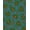 Teal, Pattern 4, variant on ODIKA 4' x 6' Machine Washable Non-Slip Area Rug, Scandinavian Leaf High Traffic Rug, Green, 622461