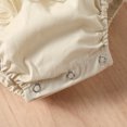 thumbnail image 6 of IBTOM CASTLE Baby Girls Lace Bodysuit Boho Clothes 1st Birthday Cake Smash Outfit Newborn Photography Outfits Summer Sunsuit 0-3 Months Khaki Floral Embroidery, 6 of 8