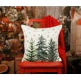 thumbnail image 2 of Christmas Pillow Covers 18x18 Inch Set of 2 White Snowflake and Christmas Tree Decorative White Throw Pillows Winter Christmas Decor for Home Couch 44B, 2 of 6