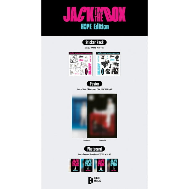 J-Hope (Bts) - Jack In The Box (HOPE Edition) [COMPACT DISCS] Photos,  Poster, Stickers