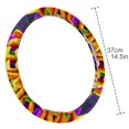 thumbnail image 4 of Halloween Font 14.5 Inch Car Wheel Cover, Steering Wheel Covers with Printing, PVC Leather Auto Accessories, 4 of 6