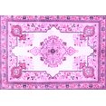 thumbnail image 1 of Ahgly Company Indoor Rectangle Medallion Purple Traditional Area Rugs, 7' x 9', 1 of 4