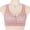 Pink, variant on Front Closure Underwire Bra for Women Soft Cotton Adjustable Straps Seamless Backless Tank Style Comfort Pink 36