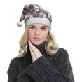 thumbnail image 5 of Fuzoiu Llamas Print Santa Hat Christmas Hat for Adults,Santa Hats with Pompom, Unisex Xmas Holiday Hat for Christmas New Year Festive Party Supplies, 5 of 6