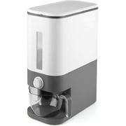 25 Lbs Rice Dispenser, Large Sealed Grain Container Storage with Lid Measuring Cylinder Moisture Proof Household Cereal Dispenser Bucket for Kitchen Soybean Corn