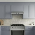 thumbnail image 2 of Streamline 30 in. Magherno Ductless Undermount 406 CFM Range Hood in Brushed Stainless Steel with Baffle Filters, Touchpad Control, LED Lights, 2 of 9