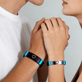 thumbnail image 3 of 2pzs Pulsera De Parejas Brilla ajustable Regalo Para Mujeres Hombres.corazón.regalo de aniversario Xtellar multicolor, 3 of 3