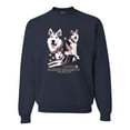 thumbnail image 2 of Wild Bobby, If It's Not an Alaskan Malamute It's Just a Dog Gift, Unisex Crewneck Graphic Sweatshirt, Navy, XX-Large, 2 of 4