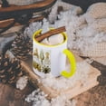 thumbnail image 5 of 3dRose, Picture Of 1800 Drawing Of Famous Biologist Squids, 15oz Two-Tone Yellow Mug, 5 of 7