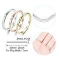thumbnail image 4 of Jewelrypalace 14K Yellow Rose Gold 925 Sterling Silver Ring Sets, 3 5 Stones Bezel Cubic Zirconia Stackable Rings for Women, Tri-Tone Anniversary Eternity Wedding Bands Promise Ring for her Size 5-9, 4 of 6