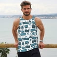 thumbnail image 6 of Daiia Modern Furniture Printed Men's Quick Dry Fit Muscle Tank Top Slim-Fit Tank Workout Tank Top Lightweight Sports Tank Top-Large, 6 of 7