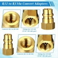 thumbnail image 5 of Kit de Acoplador Rápido de Adaptador AC R134A, Válvula de Grifo de Tanque R134a R134a A R22/410a para de Refrigeración de Aire Acondicionado, 5 of 5
