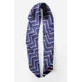 thumbnail image 2 of Bimba Orange Geometric Check Pure Silk Printed Head Bandanas Summer Neck Wrap Scarf 40 x 80 Inches, 2 of 6