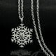 thumbnail image 2 of Collar gargantilla de cristal con colgante de copo de nieve para mujer, joyas, collares y colgantes, 2 of 5
