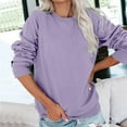 CUNSOUTH Sweatshirt for Women Womens Casual Round Neck Sweatshirt Long Sleeve Top Cute Pullover