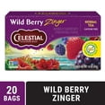 thumbnail image 2 of (4 pack) Celestial Seasonings Wild Berry Zinger Caffeine-Free Herbal Tea Bags (20 Count), 2 of 10