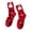 Pattern C, variant on Women's Christmas Fuzzy Socks with Santa Face and Stars, Cozy Feather Yarn Crew Socks, Red Holiday Sleep Socks for Christmas Stocking Stuffers, Gag Gifts and Fun Holiday Gifts