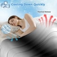 thumbnail image 3 of Black White Cooling Blanket,Lightweight Breathable Summer Throw Blanket with Double Sided Cold Effect,Gradient Gray Monochrome Minimalist Stripe Picnic Blankets Bed Sheet for Hot Sleepers 60"x80", 3 of 8