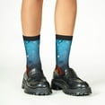 thumbnail image 4 of Kdxio Spooky Halloween Print Children's Socks for Daily Wear and Sports Use Colorblock Mid-Calf Design Breathable Material, 4 of 5