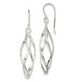 thumbnail image 1 of FB Jewels Sterling Silver Long Twisted Earrings, 1 of 2