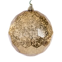 4.75" Gold Honeycomb Mercury Orn 4/Bag