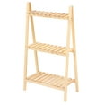 thumbnail image 2 of Flower Pots Rack, Practical Plant Stand 3 Layers  For Garden For Indoor Outdoor Natural Color, 2 of 8