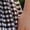 Dark Brown, variant on Dark Brown Gingham Maxi Skirt A-Line High Waist Flowing Summer Skirt