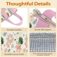 thumbnail image 4 of Pioneer Flower Floral Print Pattern Insulated Lunch Bag for Women & Adults,Large Portable Soft Cooler Lunch Bag,Thermal Food Storage Tote with Pearl Cotton,8.66L,8.75x5.75x9.5 Inch, 4 of 6