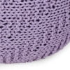 thumbnail image 6 of GDF Studio Beryl Modern Knitted Cotton Round Pouf, Lavender, 6 of 7
