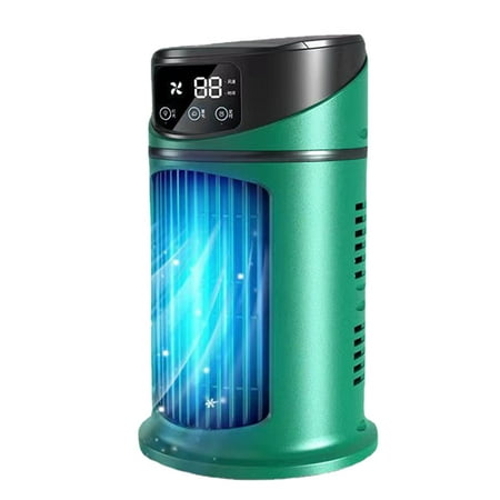 

Portable Air Conditioner Cooler Water Cooling Fan Air Conditioning Cooler Fan for Office Mobile Air Conditioner-Green