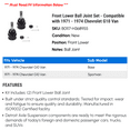 thumbnail image 2 of Front Lower Ball Joint Set - Compatible with 1971 - 1974 Chevy G10 Van 1972 1973, 2 of 2