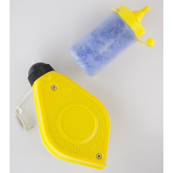PRECISE 30M Chalk Line Reel | Up to 100 Feet (30.5m) Reach | With Blue Chalk Powder | Easy Hand Crank Retrieval | Perfect for Walls, Floors & DIY Tasks