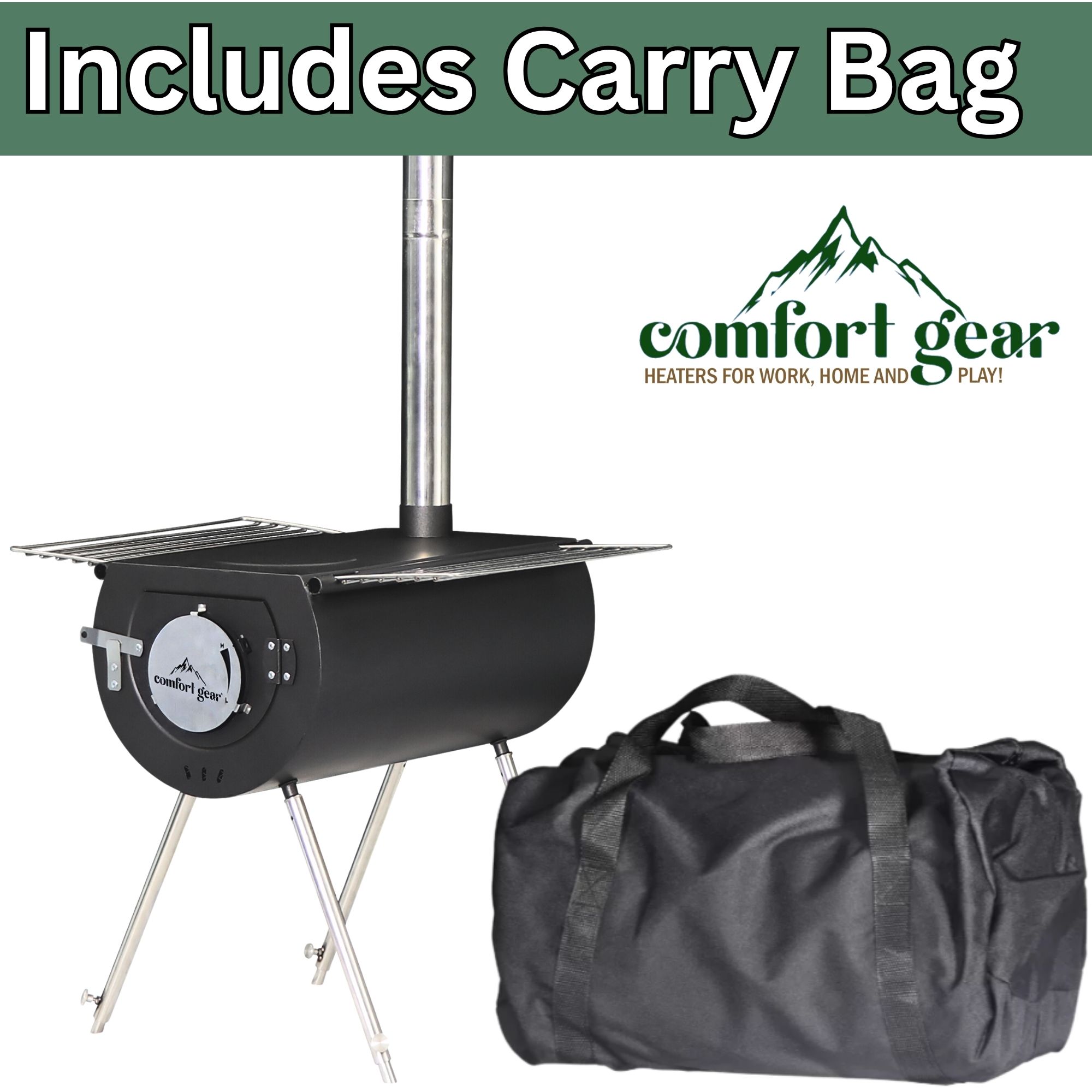 Comfort Gear 18" Outfitter Camp Stove XL Surface, Lightweight & Durable