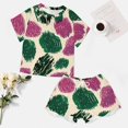 thumbnail image 4 of Leopard Print Pattern Pajama Set for Women 2 Piece Sleepwear Loungewear Short Sleeve, 4 of 7