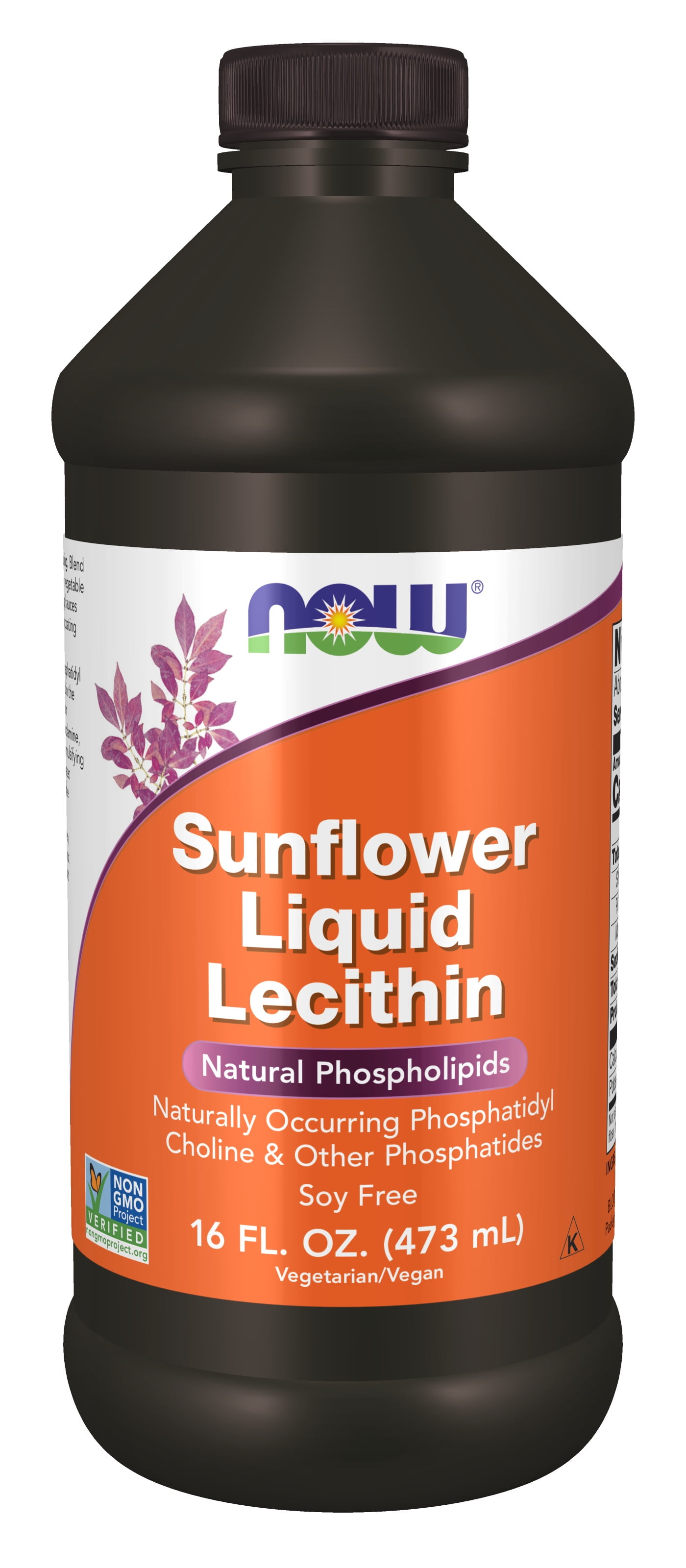 NOW Supplements, Sunflower Lecithin with naturally occurring