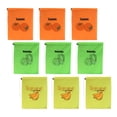 thumbnail image 1 of Bolsas reutilizables para conservar frutas y verduras (paquete de 9), 35 x 28 cm, con aislamiento térmico, multifuncionales, con cordón, liger, 1 of 9