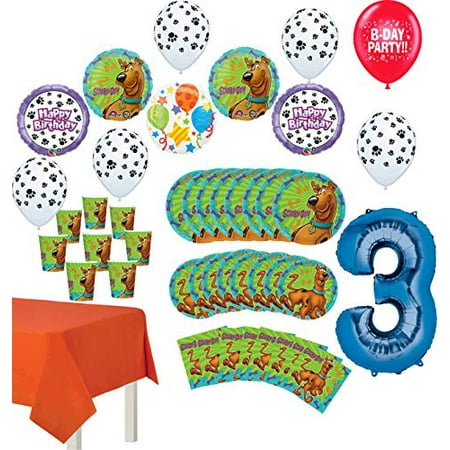 Scooby Doo Party Supplies 3rd Birthday 8 Guest Table Decorations and Balloon Bouquet