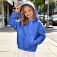 thumbnail image 2 of Gubotare Toddler Boys Hooded Sweatshirts Boys Hoodie Pullover Popular Casual Long Sleeve Comfortable Winter Wear for Children 3T 4T (Blue,3-4 Years), 2 of 7
