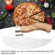 thumbnail image 4 of Cortador De Pizza Vikingo, Hacha De Pizza Con Agarre Antideslizante, Acero Inoxidable Y Madera De Pino, Estilo Medieval Para Restaurante, 4 of 7