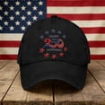 thumbnail image 7 of 250 Anniversary USA Hat Distressed Style, America 250 Hat Vintage Washed Baseball Cap, USA 250th Anniversary Low Profile Design, America 250th Anniversary Hat , Black, 7 of 7