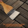 thumbnail image 4 of Alden Design 12” x 12” Interlocking Wood Flooring Tiles for Deck, Pack of 27, Black, 4 of 18