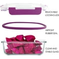 thumbnail image 3 of GFDYREE 16 Pack Glass Food Storage Containers with Lids Leakproof, Airtight Glass Meal Prep Containers For Lunch, On The Go, Leftover, Dishwasher Safe, 3 of 6
