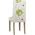 thumbnail image 2 of RYLABLUE Frog with Crown Stretch Chair Cover Protector Seat Slipcover for Dining Room Hotel Wedding Party Set of 1, 2 of 5