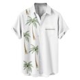 thumbnail image 2 of Yuwull Men's Short Sleeve Button Down Vintage Bowling Shirts with Pocket Hawaiian Casual Printed Beach Shirt Summer Regular Fit Top, 2 of 9