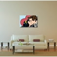 thumbnail image 3 of Pingo World 1218PXU7WT4 "Pop 'Kissing Couple'" Gallery Wrapped Canvas Art, 20" x 30", Variable, 3 of 4
